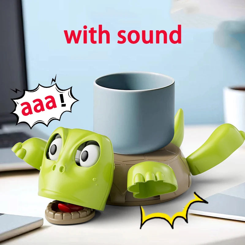 3D Printed Panicked Turtle Coaster Funny Cup Mat for Home and Office