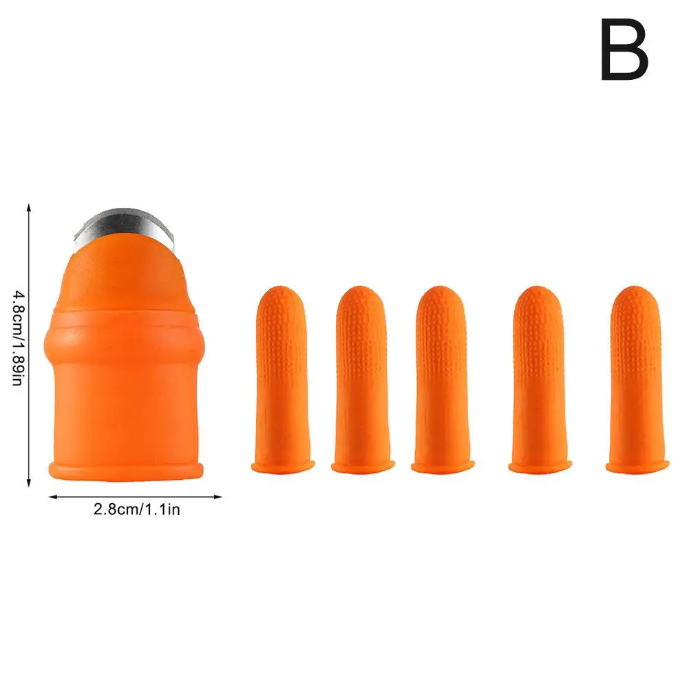 Silicone Thumb Knife with Finger Protector for Vegetable Harvesting