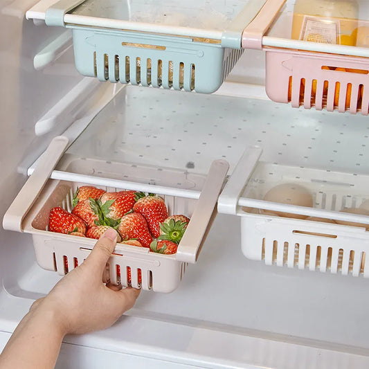 Fridge Organizer Storage Drawer – Plastic Food & Fruit Storage Box
