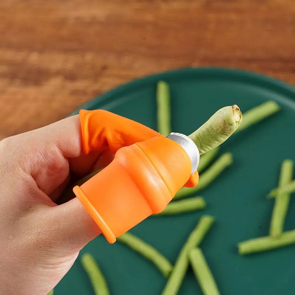 Silicone Thumb Knife with Finger Protector for Vegetable Harvesting