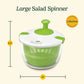 LMETJMA 5L Large Salad Spinner Vegetable Washer Dryer Drainer