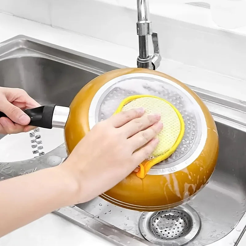 Double Side Dishwashing Sponge- Household Cleaning Tools Kitchen Tableware Dish Washing Brush