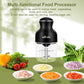 Wancle 0.6L Electric Meat Grinder and Food Processor 350W