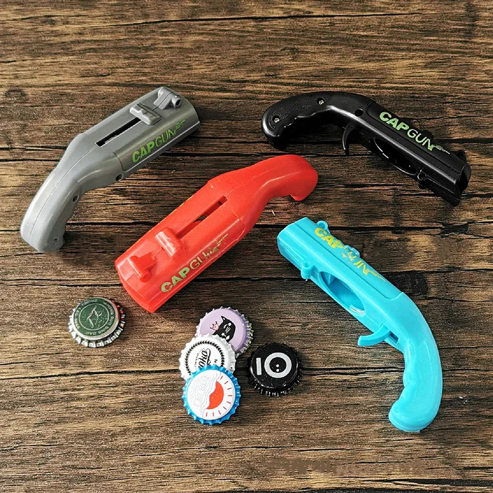 Cap Gun Beer Bottle Opener Portable Party Bar Tool