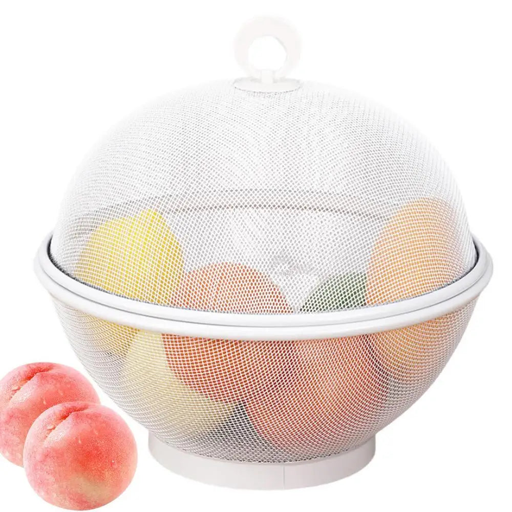 Metal Mesh Fruit Basket Bowl Reusable Draining Storage Basket