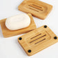 Bamboo Wooden Soap Dish – Bar Soap Holder for Bathroom & Kitchen