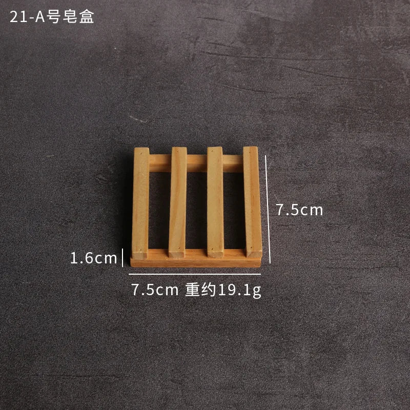 Bamboo Soap Saver Box – Self-Draining Shower & Kitchen Soap Holder