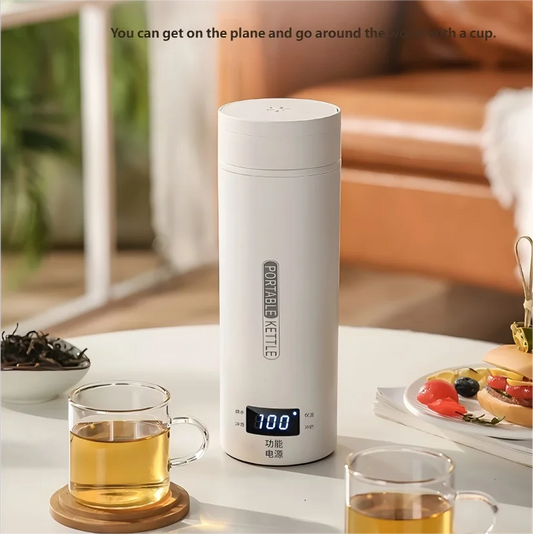 HOMEFISH 450ML Portable Electric Kettle Thermal Travel Cup