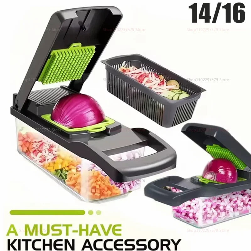 Multifunctional Kitchen Chopper Vegetable Slicer & Grater