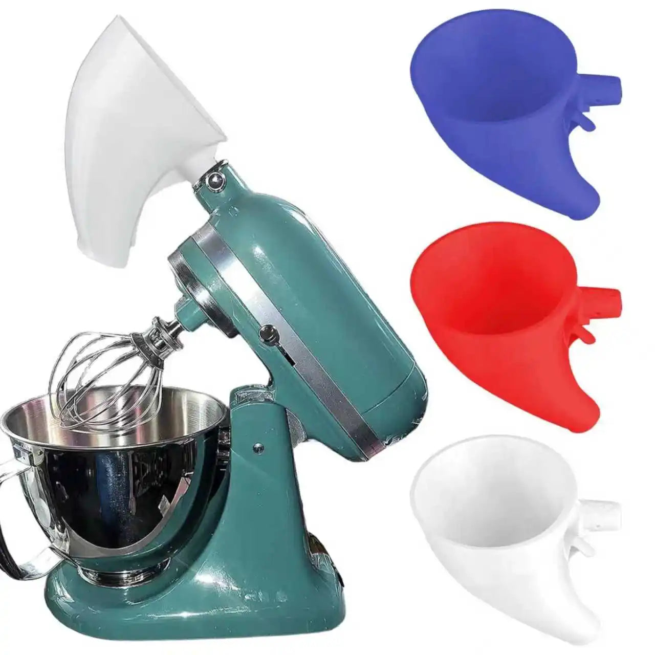 Flour Funnel Attachment for Kitchen Aid Stand Mixer KSM150 5-Quart
