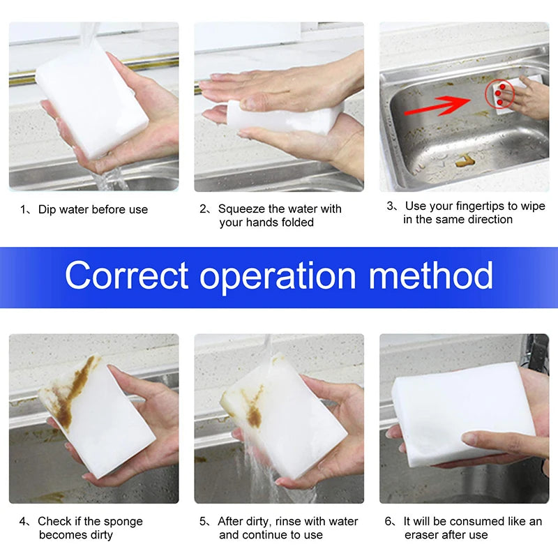 Melamine Magic Sponge Eraser for Kitchen and Home Cleaning