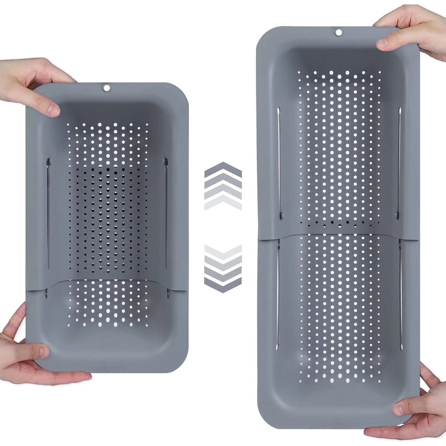 Retractable Sink Drain Rack – Adjustable Dish & Vegetable Basket