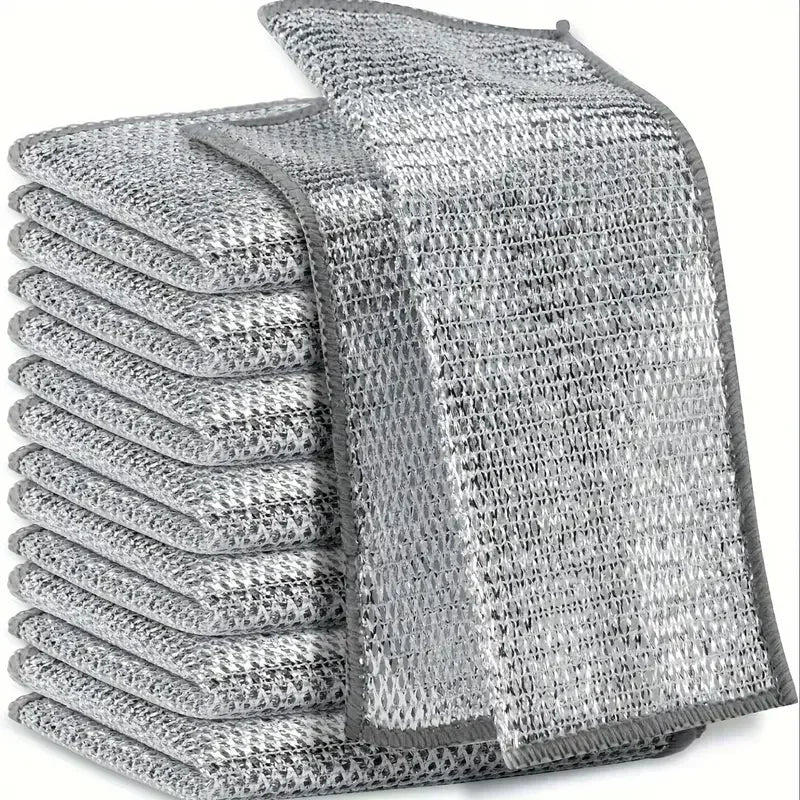 Metal Steel Wire Dishcloth for Kitchen Pot and Dish Cleaning