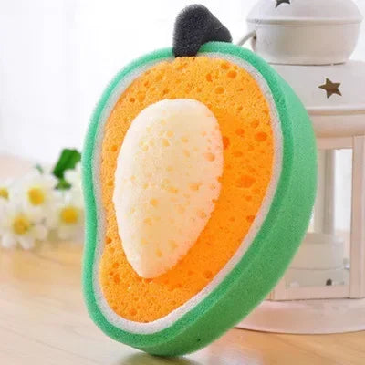 Fruit Shape Sponge Dish Towel for Kitchen Pot and Dish Cleaning