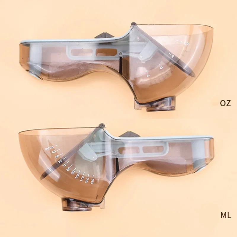Adjustable Pet Food Measuring Scoop with Scale & Scraper