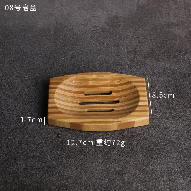 Bamboo Soap Saver Box – Self-Draining Shower & Kitchen Soap Holder