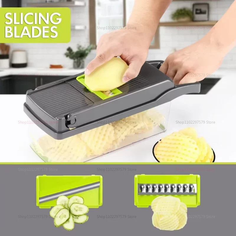 Multifunctional Kitchen Chopper Vegetable Slicer & Grater