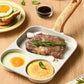 3-in-1 Non-Stick Egg and Burger Frying Pan for Breakfast Cooking