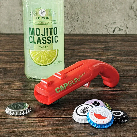Cap Gun Beer Bottle Opener Portable Party Bar Tool
