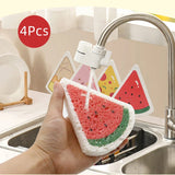 4PCS Magic Dishwashing Sponge for Kitchen and Bathroom Cleaning