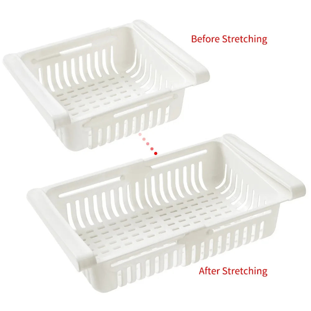 Fridge Organizer Storage Drawer – Plastic Food & Fruit Storage Box