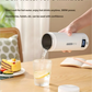 HOMEFISH 450ML Portable Electric Kettle Thermal Travel Cup