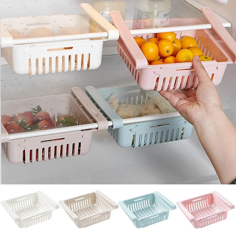 Fridge Organizer Storage Drawer – Plastic Food & Fruit Storage Box