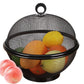 Metal Mesh Fruit Basket Bowl Reusable Draining Storage Basket