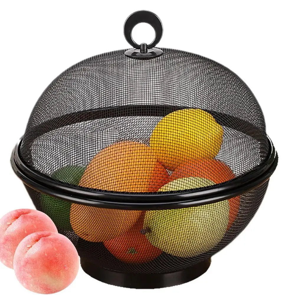Metal Mesh Fruit Basket Bowl Reusable Draining Storage Basket