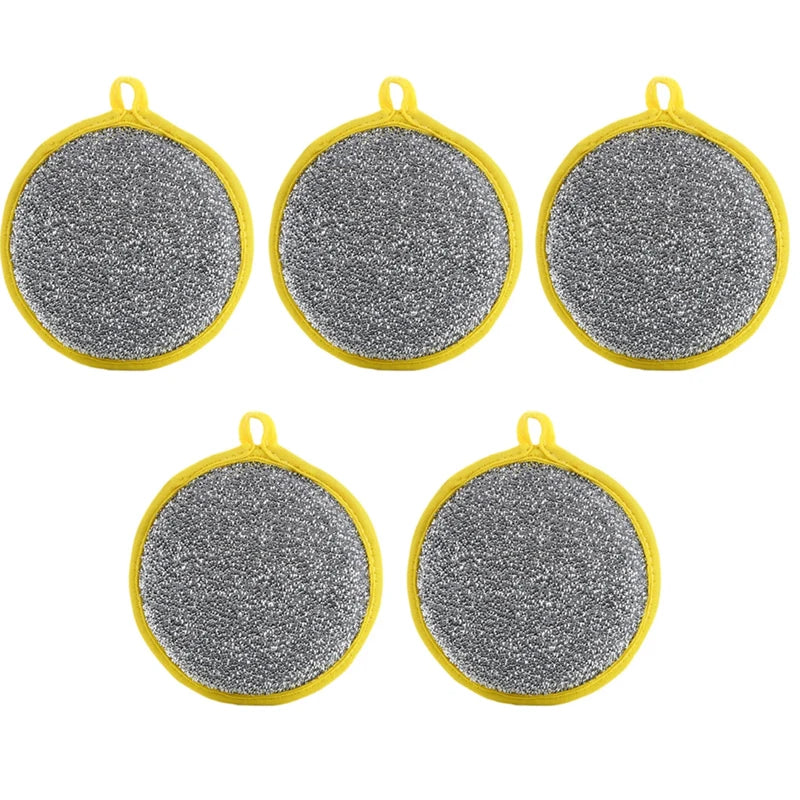 Double Side Dishwashing Sponge- Household Cleaning Tools Kitchen Tableware Dish Washing Brush