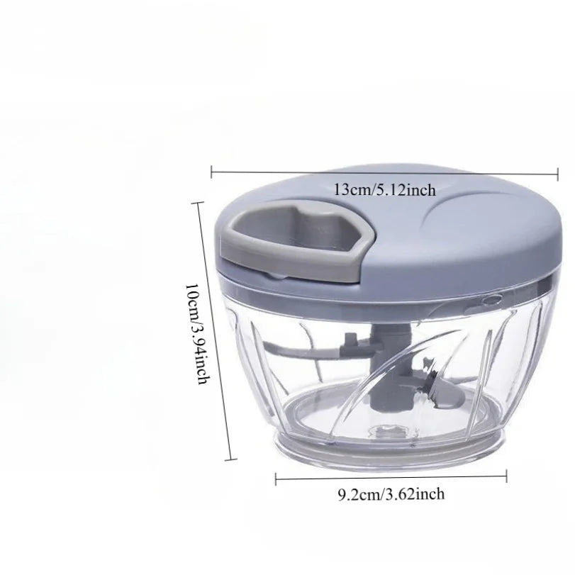 Manual Vegetable Slicer & Kitchen Chopper for Salads, Garlic, and Onion