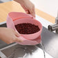 Double Layer Vegetable Drain Basket with Handle for Kitchen Use
