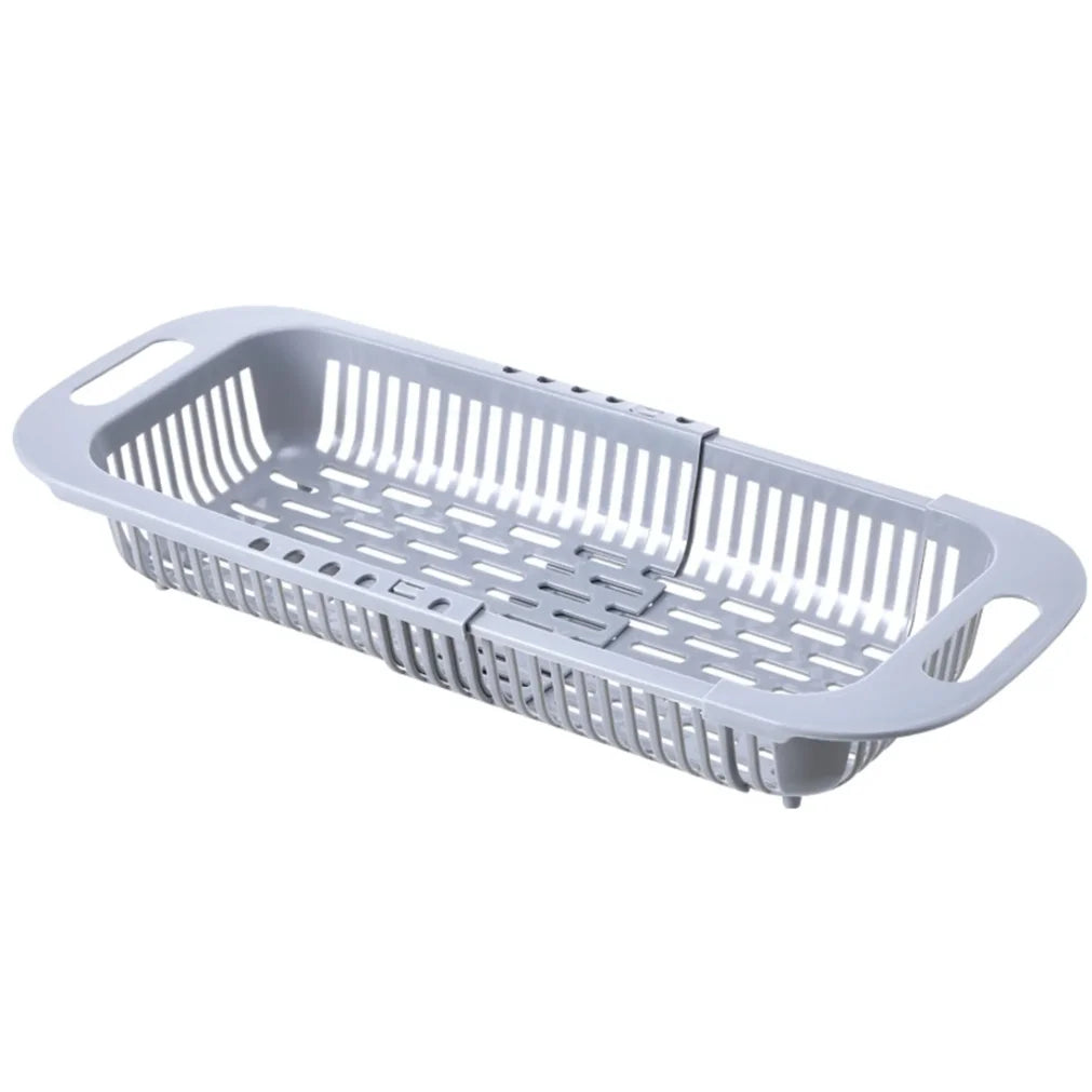 Telescopic Kitchen Organizer Sink Rack & Vegetable Drain Basket