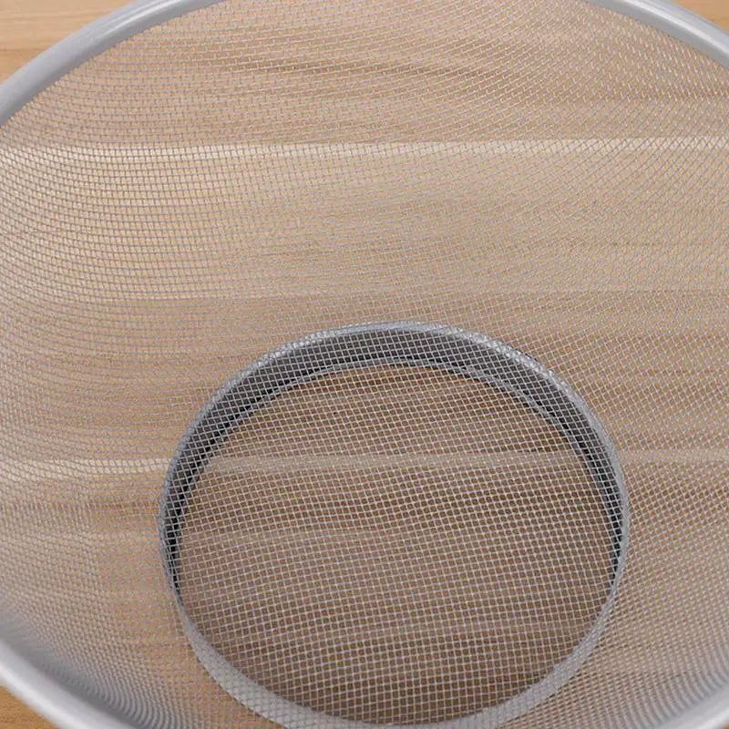 Metal Mesh Fruit Basket Bowl Reusable Draining Storage Basket