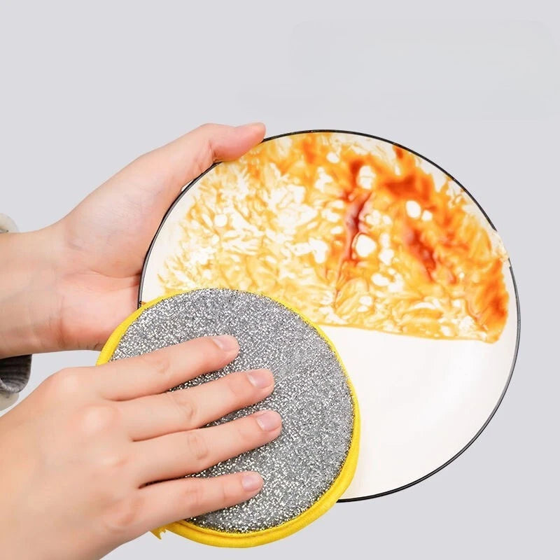 Double Side Dishwashing Sponge- Household Cleaning Tools Kitchen Tableware Dish Washing Brush