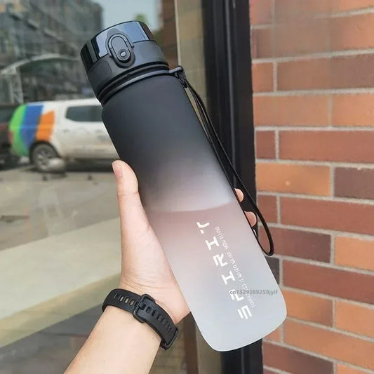 Leak Proof Sports Water Bottle with Straw 500ml 650ml 1000ml